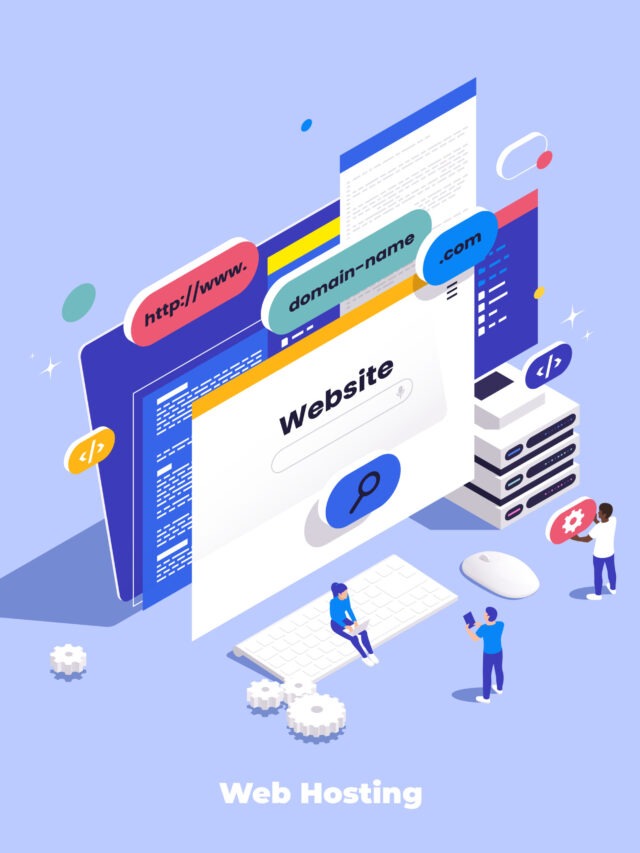 Web Hosting Computer Composition